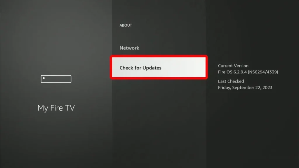 Firestick Check For Updates