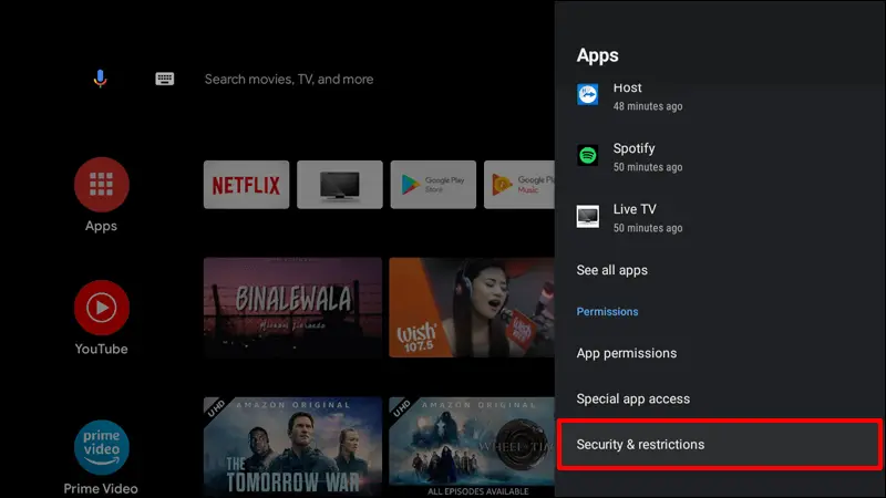 Install Flix IPTV Player on Android TV